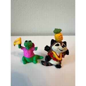 Vintage Hallmark Merry Miniature Alligator and Raccoon 1989